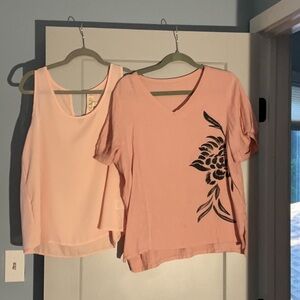 Pink Rose top plus another